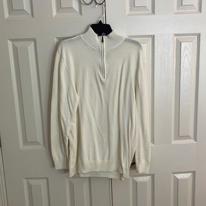1/4 zip long sleeve sweater